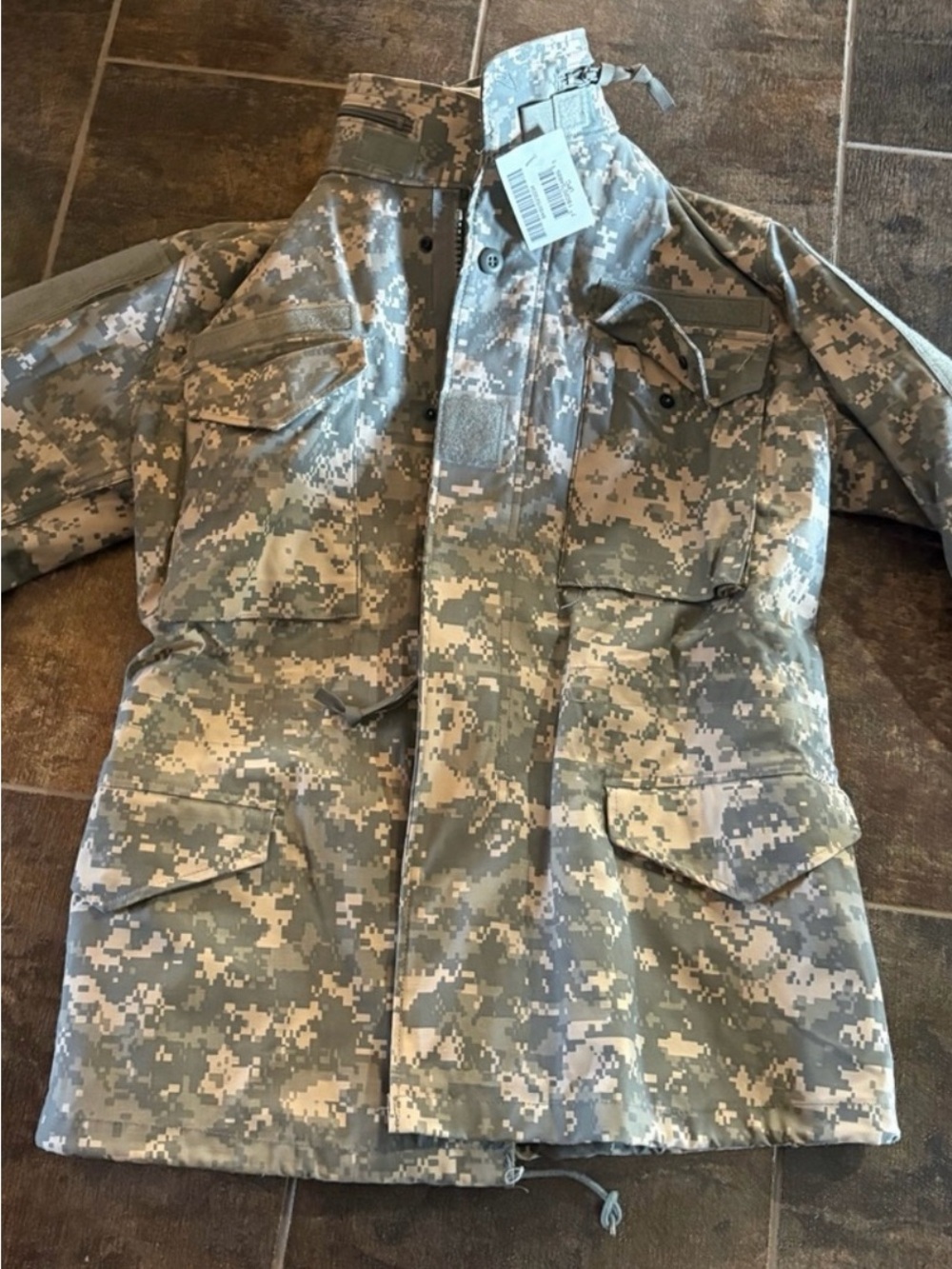 Men's Camo Jacket - Green/Gray, size large, NWT